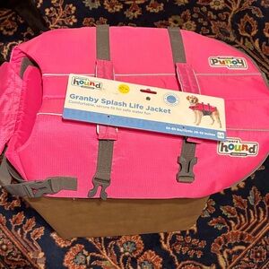 Outward Hound Vibrant Pink and Gray Dog Life Vest